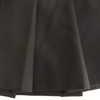 Prada 22 Years Re-Nylon Plate Pleated Mini Skirt Wrap 40 Black Es • OS