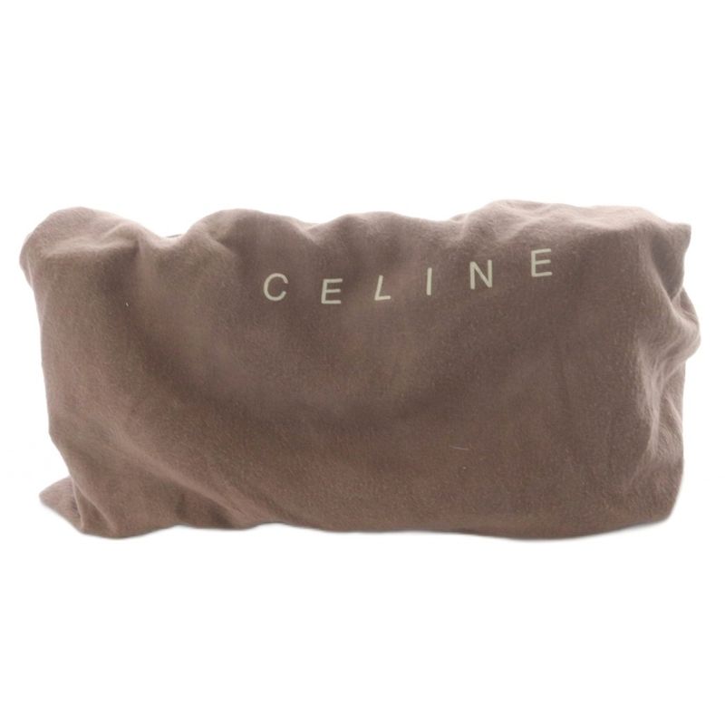 Celine Leather Stitch Handbag Brown