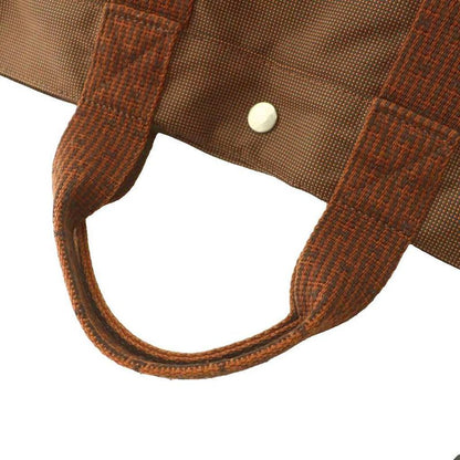 Hermes Her Line Tote MM Bag Canvas Brown Mi • OS • OH