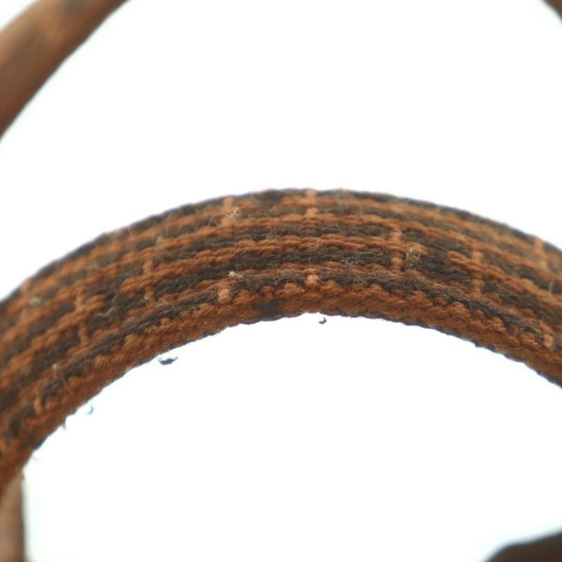 Hermes Her Line Tote MM Bag Canvas Brown Mi • OS • OH