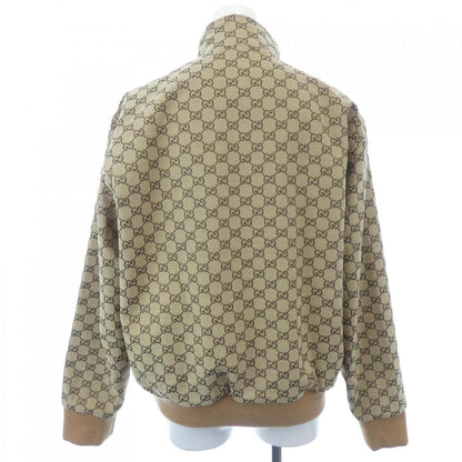 Gucci Leather &gg Canvas Reversible Jacket 717009 Z8a57 Blouson