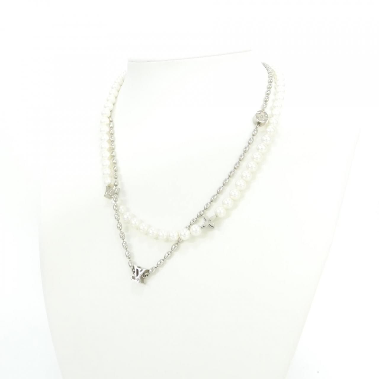 Louis Vuitton Necklace Pearl Fusion M01781 Necklace