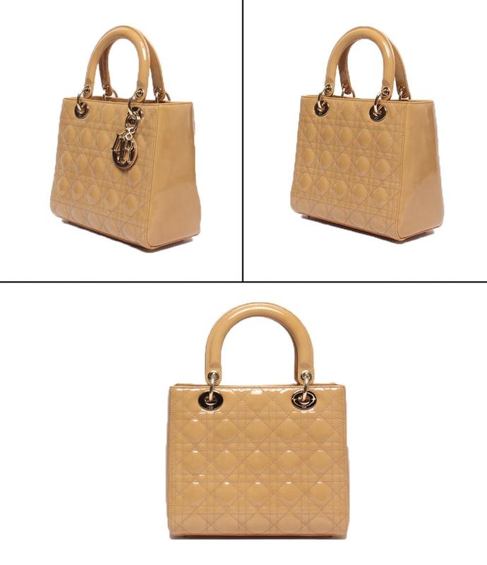 Christian Dior 2way Handbag Shoulder Bag Cannage Ladies Christian Dior