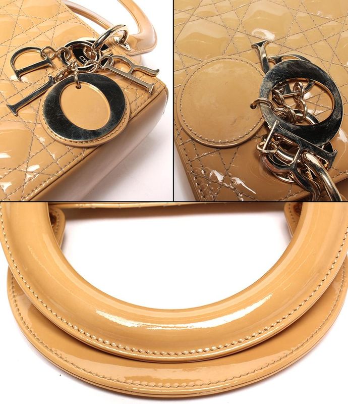 Christian Dior 2way Handbag Shoulder Bag Cannage Ladies Christian Dior