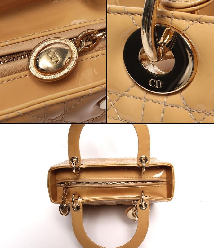 Christian Dior 2way Handbag Shoulder Bag Cannage Ladies Christian Dior