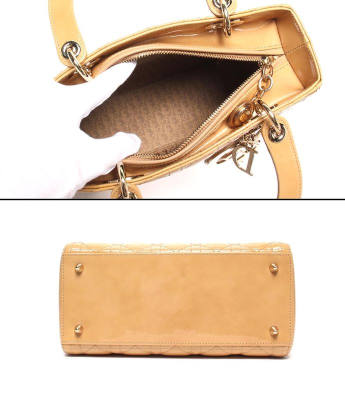 Christian Dior 2way Handbag Shoulder Bag Cannage Ladies Christian Dior