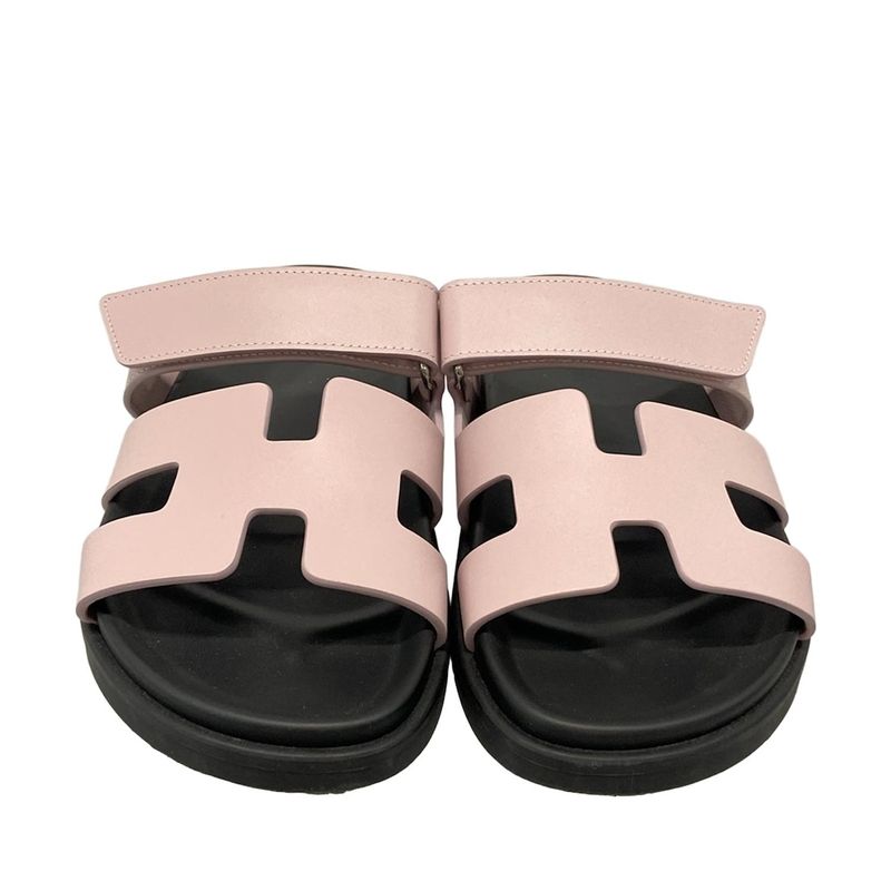Hermes Sandals 36 Women's Chypre Rose Cancan Leather