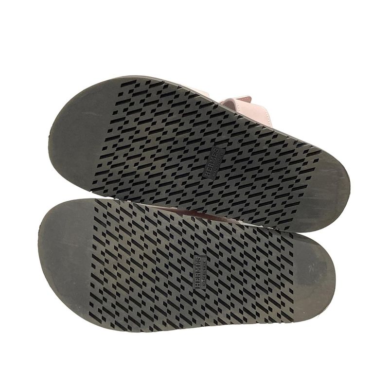 Hermes Sandals 36 Women's Chypre Rose Cancan Leather