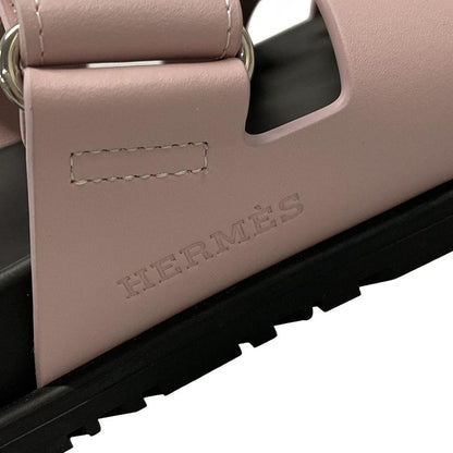 Hermes Sandals 36 Women's Chypre Rose Cancan Leather