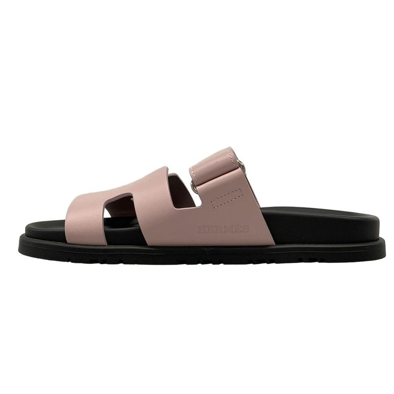 Hermes Sandals 36 Women's Chypre Rose Cancan Leather
