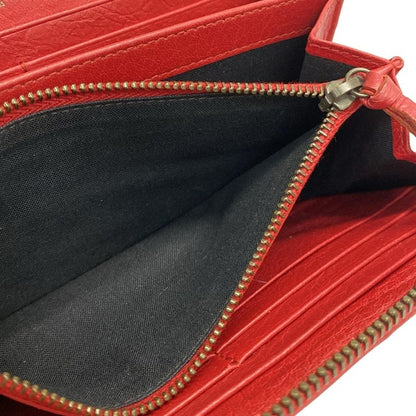 Balenciaga Long Wallet Classic Continental 253036 White X Blue X Red Round