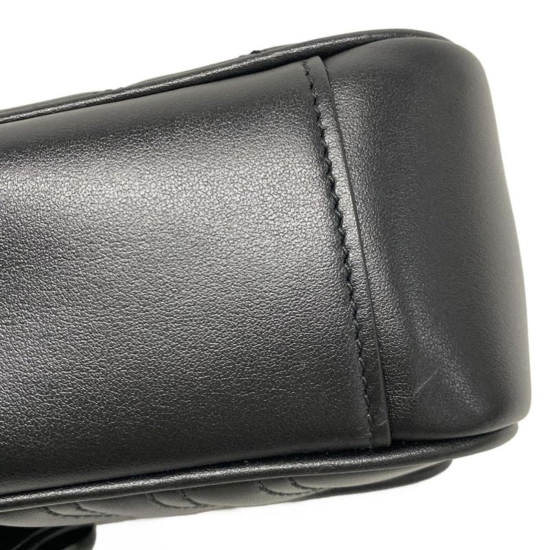 Gucci Shoulder Bag Ggmarmont Medium Shoulder Bag 443497 Black Leather