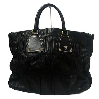 Prada Tote Bag - Bn1232 Black Leather