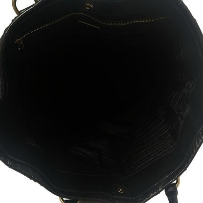 Prada Tote Bag - Bn1232 Black Leather