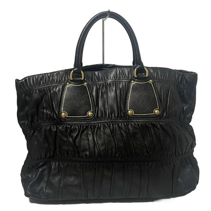 Prada Tote Bag - Bn1232 Black Leather