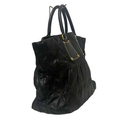 Prada Tote Bag - Bn1232 Black Leather