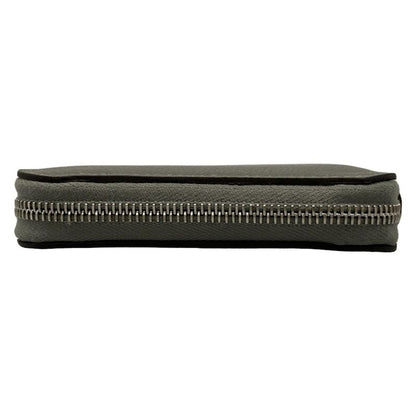 Hermes Bifold Wallet Azap Compact Silk-in Grimeyer Round Zipper Silver Hardware