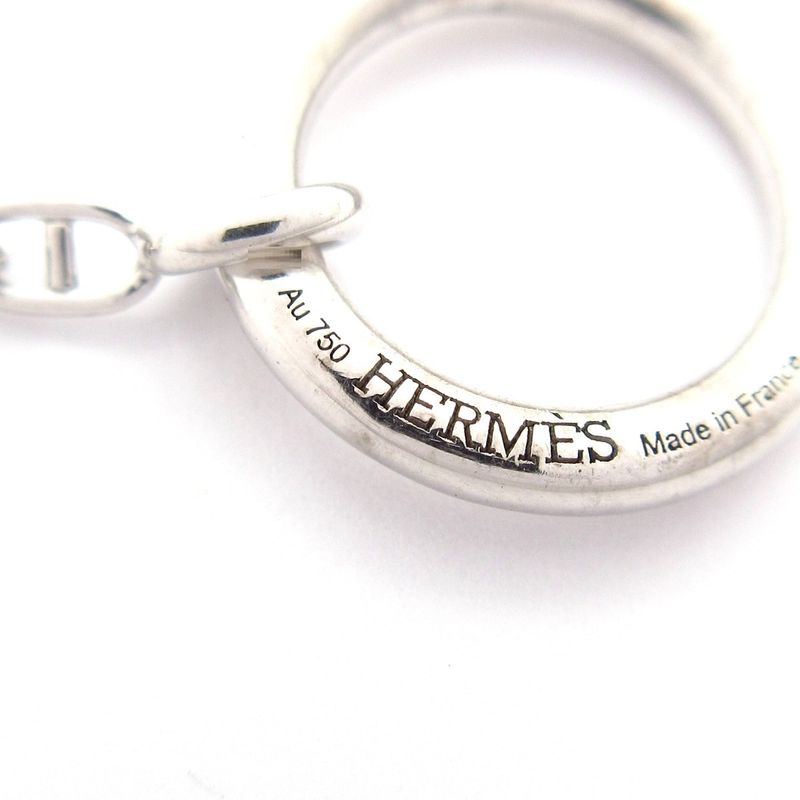 Hermes Necklace Farandole PM 18k White Gold X Diamond 48p Diamond 0.45ct St