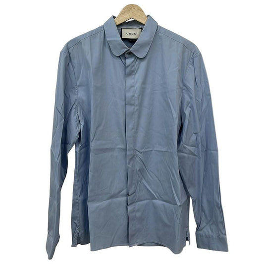 Gucci Long Sleeve Shirt Size 42 16 1 2 Men's - Light Blue