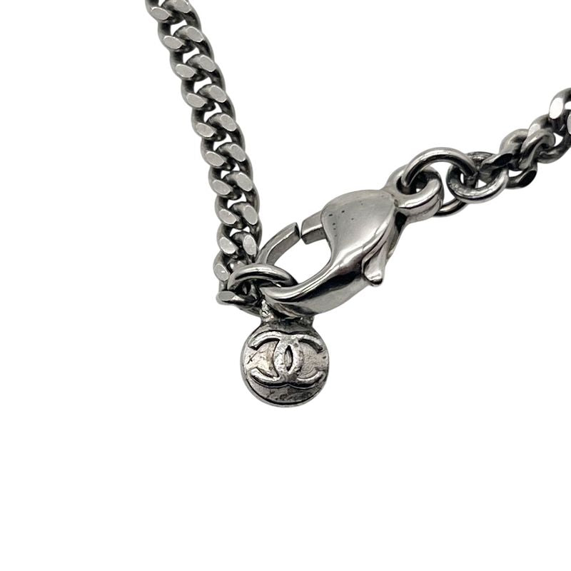 Chanel Plate Matelasse Necklace Coco Mark Necklace Unisex