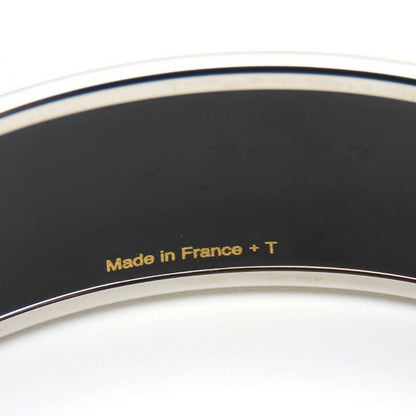 Hermes Bangle Enamel GM Metal Purple Silver Cloisonne Belt Dot