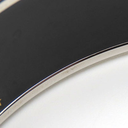 Hermes Bangle Enamel GM Metal Purple Silver Cloisonne Belt Dot