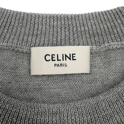 Celine Sweater Triomphe Crew Neck Wool XS Midi Amgre