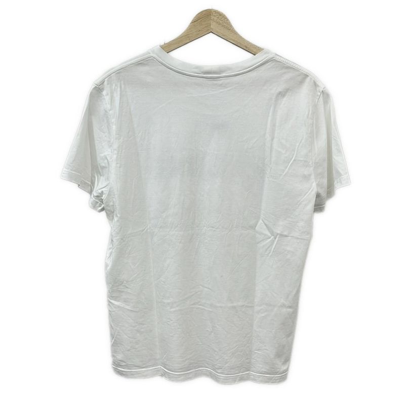 Celine Short Sleeve T-Shirt Size L - White X Black Crew Neck Logo