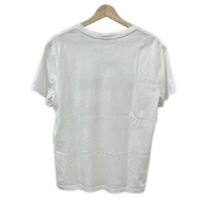 Celine Short Sleeve T-Shirt Size L - White X Black Crew Neck Logo
