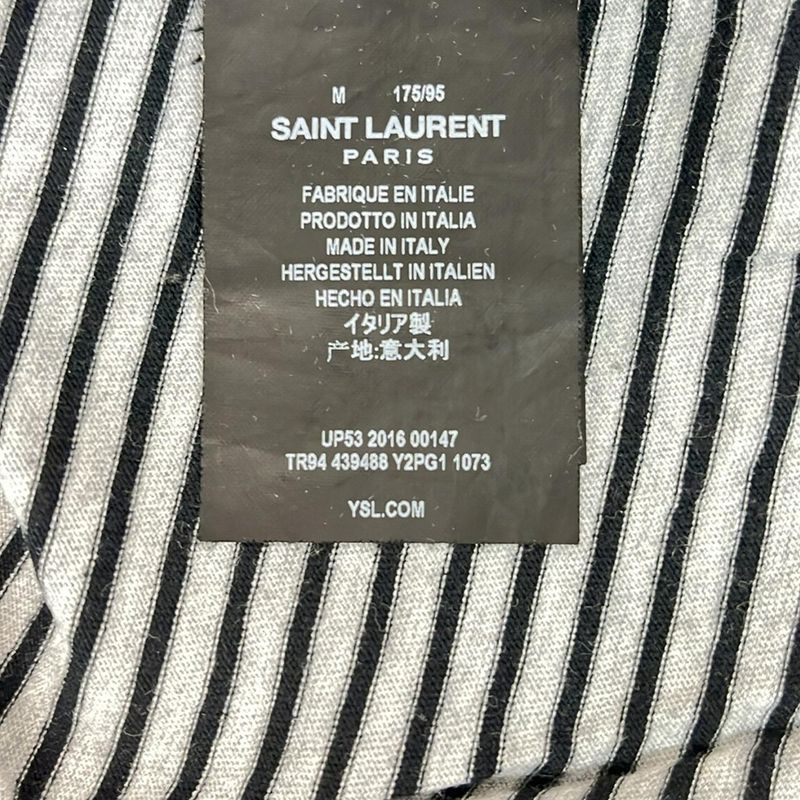 Saint Laurent Paris (Saint Laurent Paris) Short Sleeve T-Shirt Size M - 439488
