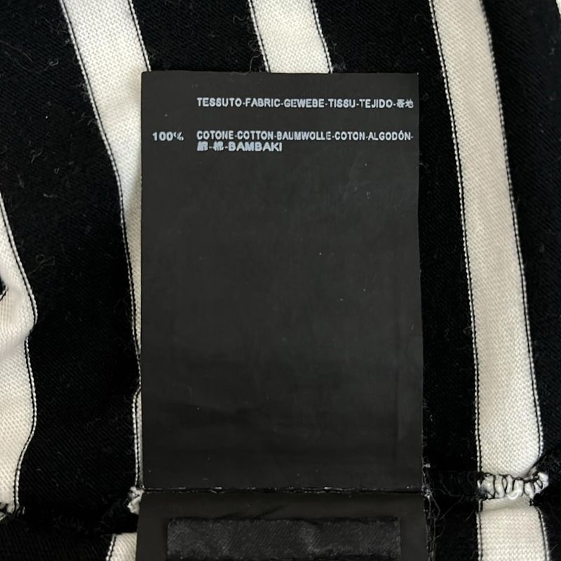 Saint Laurent Paris Short Sleeve T-Shirt Size S - 389385 Black X White Crew