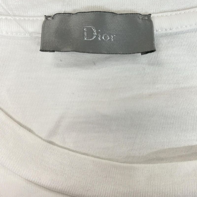 Dior Christian Dior Short Sleeve T-Shirt Size M - 863j621k8112 White X Multi