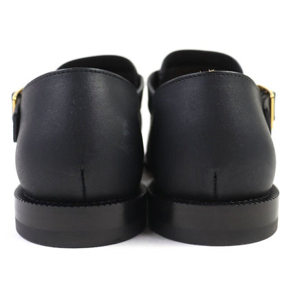 △loewe L814465x77 Campo Logo Buckle Leather Gurkha Sandals Black 38 Boxes/storag