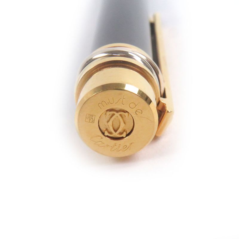 Cartier Nib 18K F Trinity Cap Fountain Pen Stationery Black