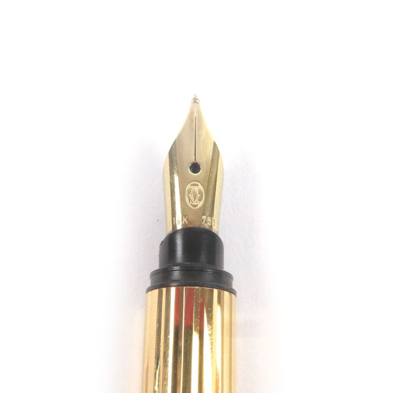 Cartier Nib 18K F Trinity Cap Fountain Pen Stationery Black