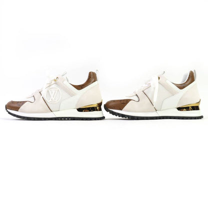 △louis Vuitton Runaway Line Suede Leather Monogram Canvas LV Logo Sneakers