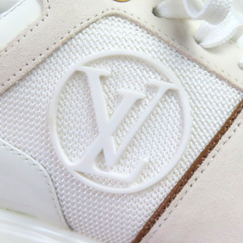 △louis Vuitton Runaway Line Suede Leather Monogram Canvas LV Logo Sneakers