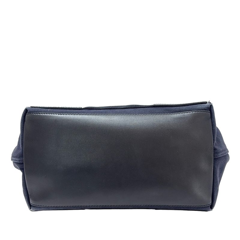 Balenciaga Tote Bag Navy Cabas S 339933 Navy X Black Leather