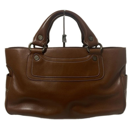 Celine Handbag Boogie Bag Dark Brown Leather