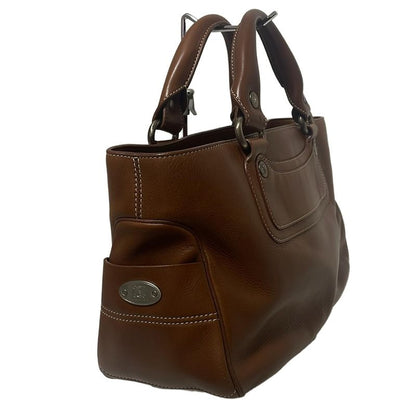 Celine Handbag Boogie Bag Dark Brown Leather
