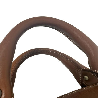 Celine Handbag Boogie Bag Dark Brown Leather
