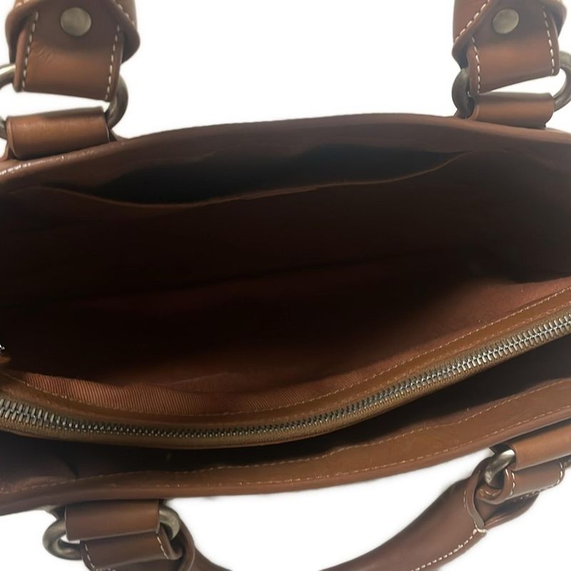 Celine Handbag Boogie Bag Dark Brown Leather