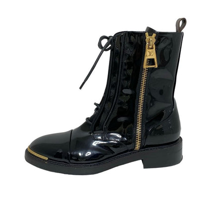 Louis Vuitton Short Boots 37 Women's - Black Leather