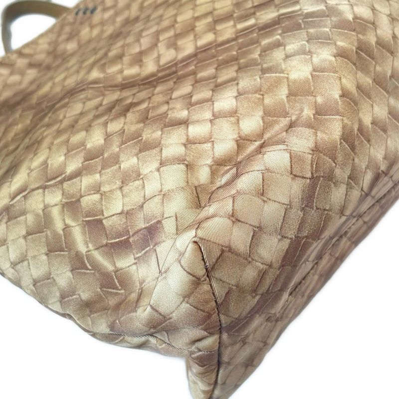 Bottega Veneta Tote Bag Intreccio Illusion Beige Leather