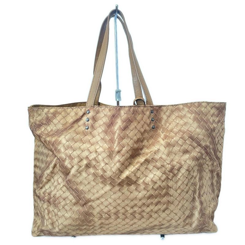 Bottega Veneta Tote Bag Intreccio Illusion Beige Leather