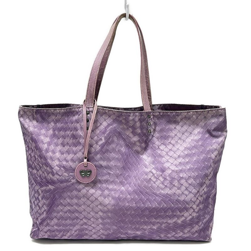 Bottega Veneta Tote Bag Intreccio Illusion Light Purple Leather