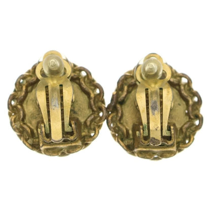 Chanel Coco Mark Earring Gold Vintage 95p GP