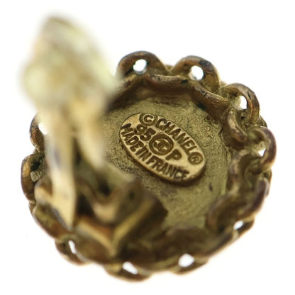 Chanel Coco Mark Earring Gold Vintage 95p GP