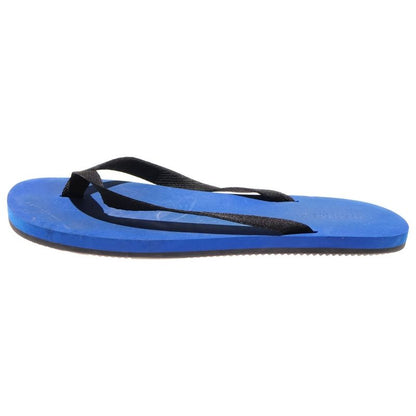 Hermes Thong Rubber Flip Flops Blue