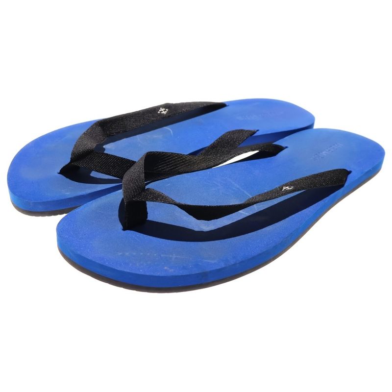 Hermes Thong Rubber Flip Flops Blue